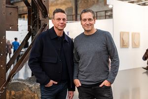 Art Düsseldorf 2019, Opening Night, Steffen Schraut and Dieter Nuhr © Sebastian Drüen